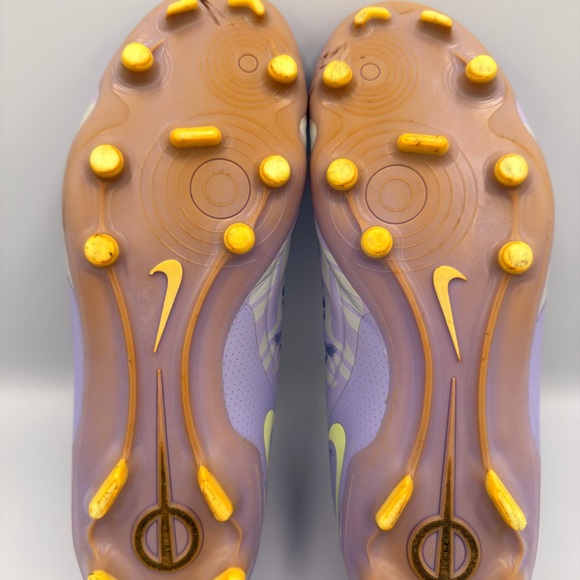 NIKE Tiempo Legend X Academy FG MG Purple Volt Soccer Cleats Men’s 8.5/ Women 10 - Picture 9 of 16